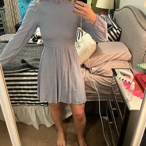 Gianni Bini Gray Blue Mini Dress